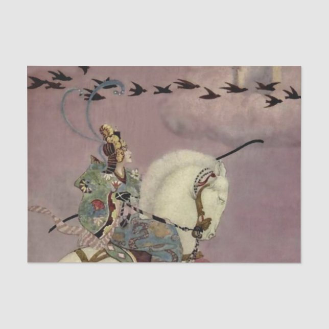 "Burgen in der Luft" von Thomas Mackenzie Seidenpapier (Vorderseite)