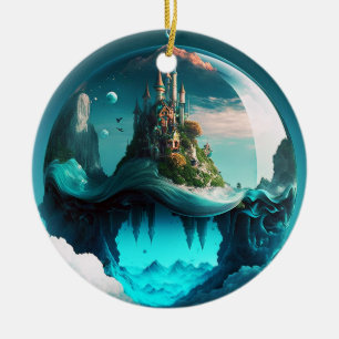 Burgen von Crystal Ball Keramik Ornament