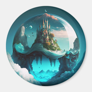 Burgen von Crystal Ball Magnet