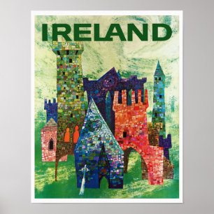 Burgen von Irland Poster