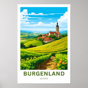 Burgenland Austria Travel Print Poster