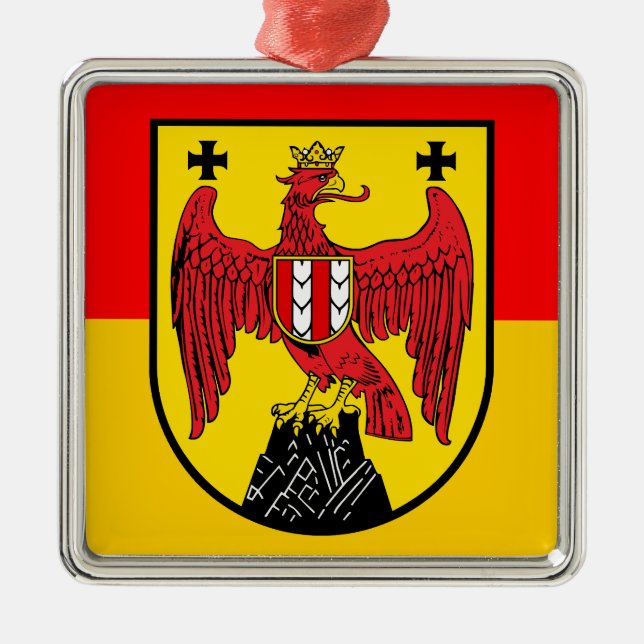 Burgenland Ornament Aus Metall (Vorne)