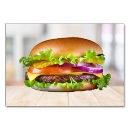 Burger ABA Tact Labeling Flashcard | Picture Card Tischnummer