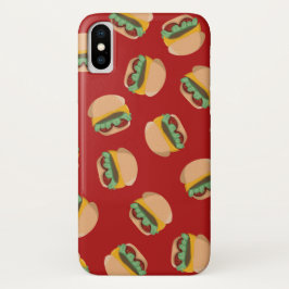 Burger auf rotem Telefon-Kasten Case-Mate iPhone Hülle