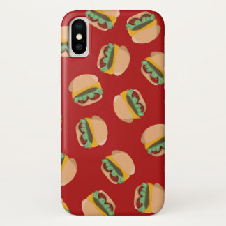 Burger auf rotem Telefon-Kasten Case-Mate iPhone Hülle