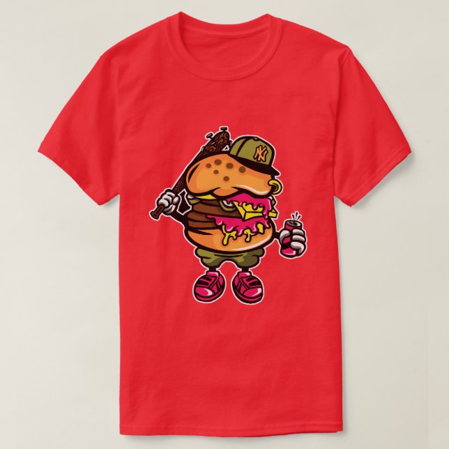 Burger Baseball Men-T - Shirt (Design vorne)