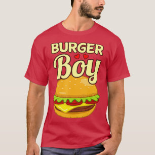 Burger Boy Cheeseburger Hamburger Food Lover T-Shirt