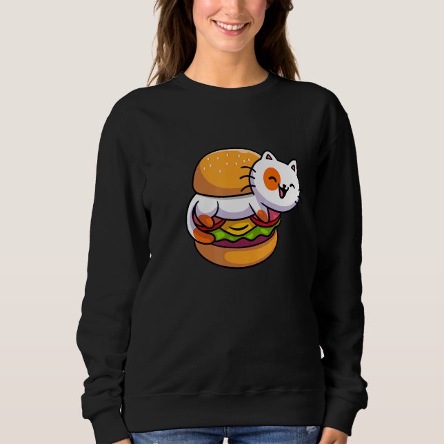 Burger Cheeseburger Hamburger Fast Food Snacks Ba Sweatshirt (Vorderseite)