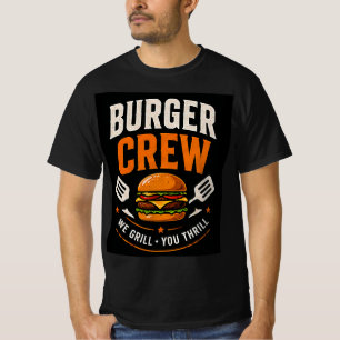 🍔 Burger Crew Fast-Food-Restaurant-Personal 👨🍳 T-Shirt