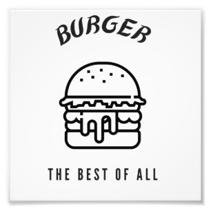 Burger das Beste von allen Fotodruck