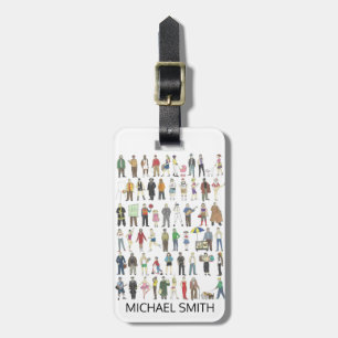 Bürger des New Yorker NYC Gepäckanhänger