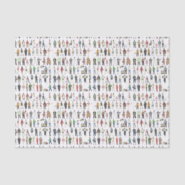 Bürger des New Yorker NYC Seidenpapier (Vorderseite)