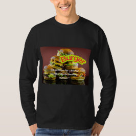 Burger Design- Delicious Fast Food Illustration T-Shirt