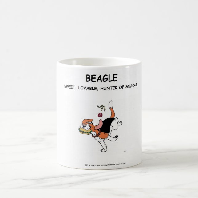 Burger Diebstahl Beagle, Tasse! Kaffeetasse (Mittel)