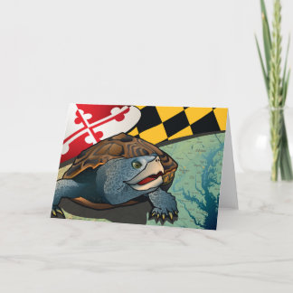 Bürger-Dosenschildkröte, Marylands Schildkröte Karte
