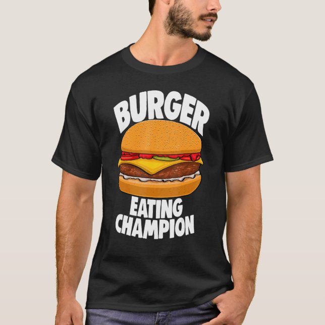Burger Eating Champion Burger T-Shirts Feinschmeck (Vorderseite)