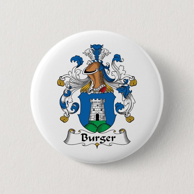 Burger-Familienwappen Button (Vorderseite)