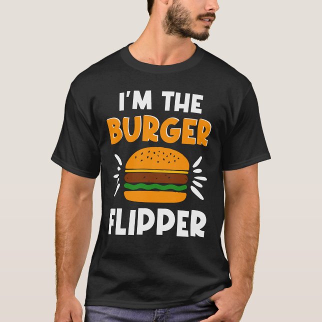 Burger Flipper Hamburger Lover T-Shirt (Vorderseite)