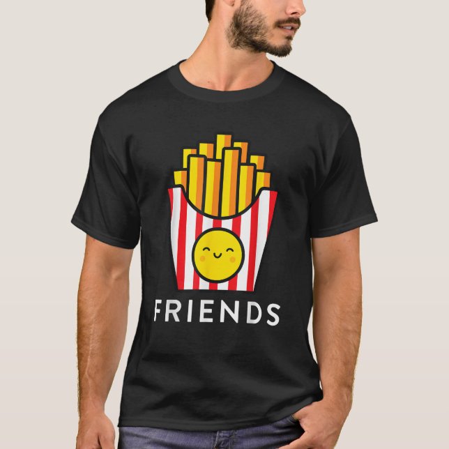 Burger Fries Best Friend T-Shirts - Übereinstimmun (Vorderseite)