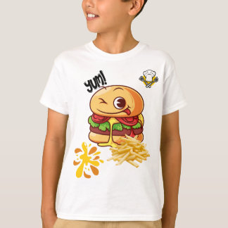 Burger & Fries Besties - Niedliches Fast Food Kids T-Shirt