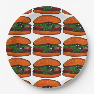 Burger-Geburtstagsfeier Pappteller
