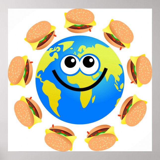 Burger Globe Poster (Vorne)