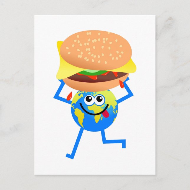 Burger Globe Postkarte (Vorderseite)