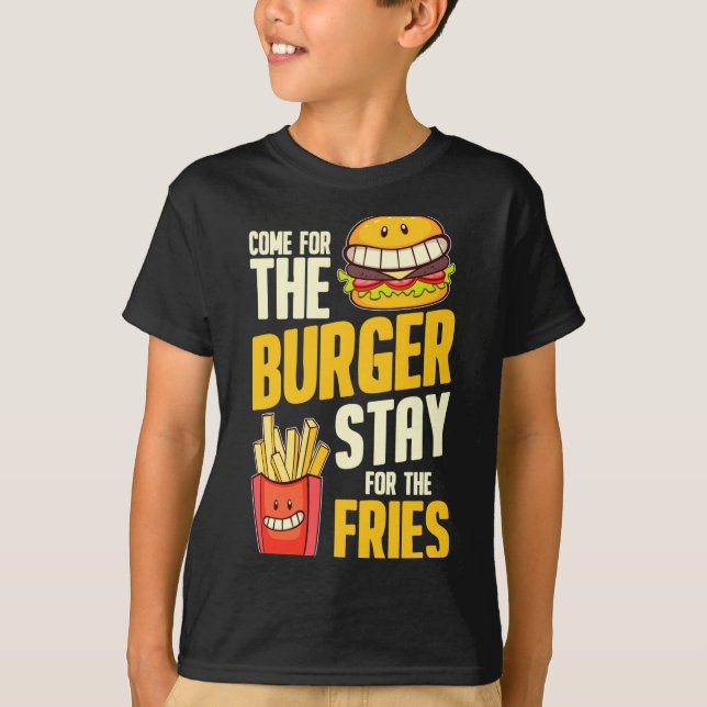Burger Hamburger BBQ-Fleisch - Cheeseburger T-Shirt (Vorderseite)