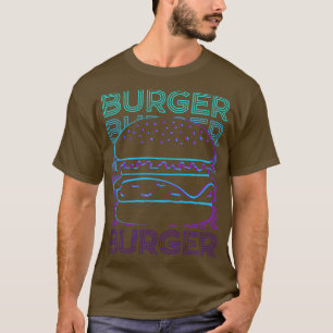 Burger Hamburger Cheeseburger Retro-Geschenk T-Shirt