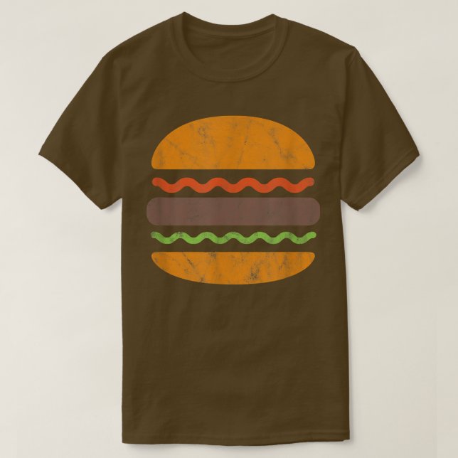 Burger Hamburger Cheeseburger Snack Feinschmecker  T-Shirt (Design vorne)