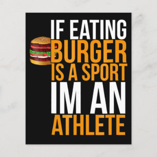 Burger Hamburger GRILLEN Spaß Funny Pun Geschenk I Flyer