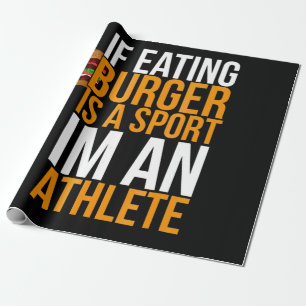 Burger Hamburger GRILLEN Spaß Funny Pun Geschenk I Geschenkpapier