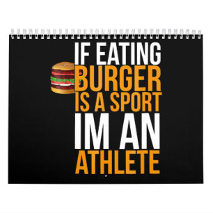 Burger Hamburger GRILLEN Spaß Funny Pun Geschenk Kalender