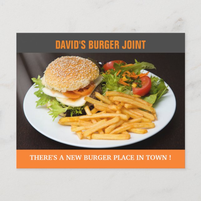 Burger Joint Eröffnungsflyer (Vorderseite)