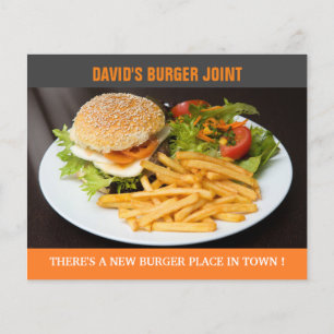 Burger Joint Eröffnungsflyer