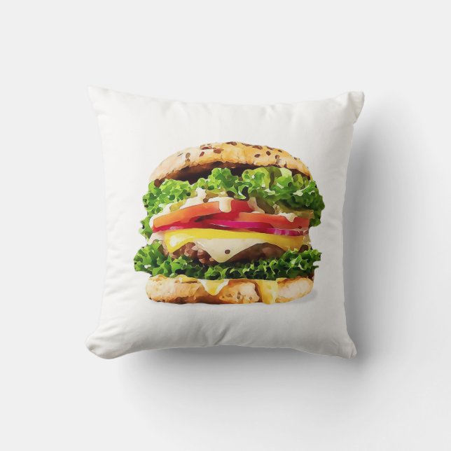 Burger Kissen (Vorderseite)