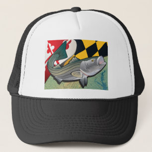 Bürger-Klippenbarsch von Maryland Truckerkappe