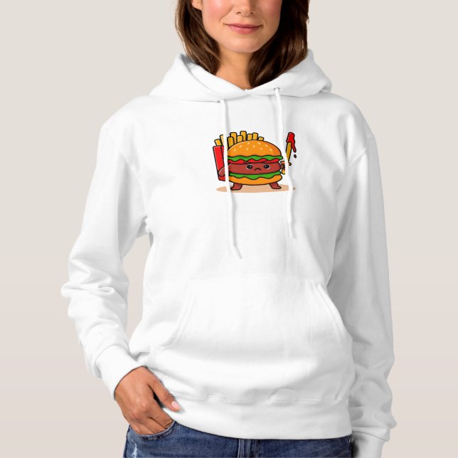 Burger Knight Hoodie (Vorderseite)