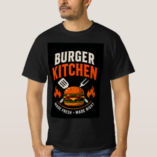 🍔 Burger Küche Grill Restaurant Crew Personal 🍟 T-Shirt