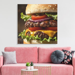 Burger Leinwanddruck