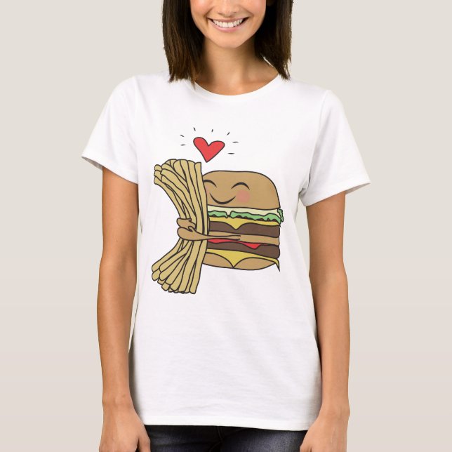 Burger-Liebe-Fischrogen T-Shirt (Vorderseite)