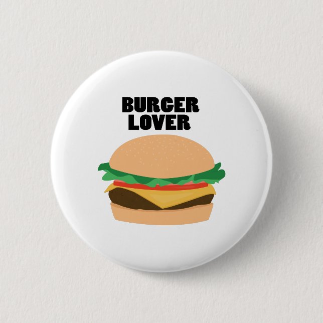 Burger-Liebhaber Button (Vorderseite)