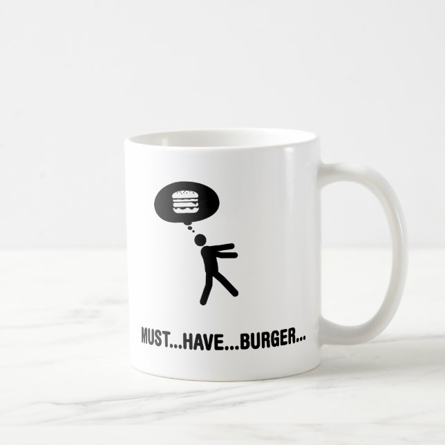 Burger-Liebhaber Kaffeetasse (Rechts)