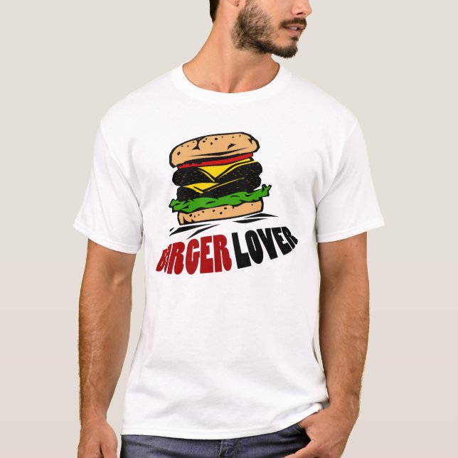 BURGER-LIEBHABER T-Shirt (Vorderseite)