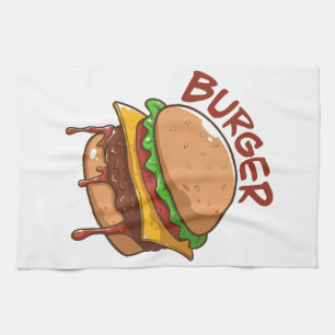 Burger Lovers Geschirrtuch