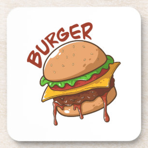 Burger Lovers Getränkeuntersetzer