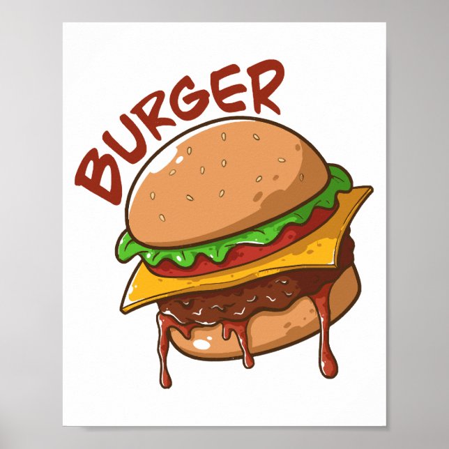 Burger Lovers Poster (Vorne)