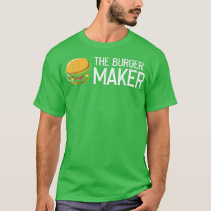 Burger Maker, Barbecue Cheeseburger Fast Food T-Shirt