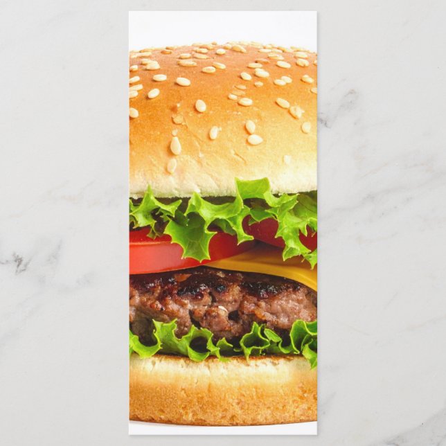 Burger Menükarte (Vorderseite)