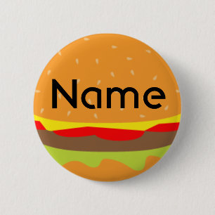 Burger-Namensumbau-Abzeichen Button